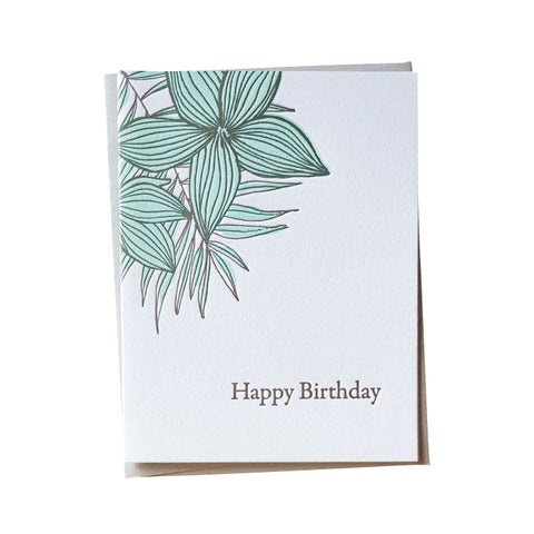 Plumeria Birthday Card