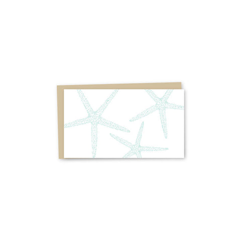 Starfish Letterpress Mini-Card