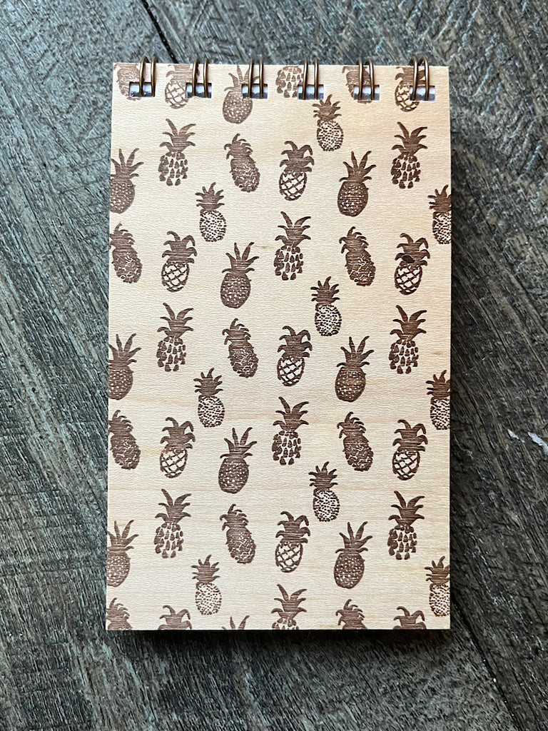 Wooden Jotter Little Pineapple