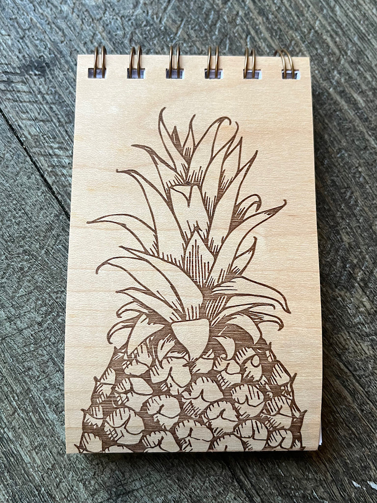 Wooden Jotter Pineapple