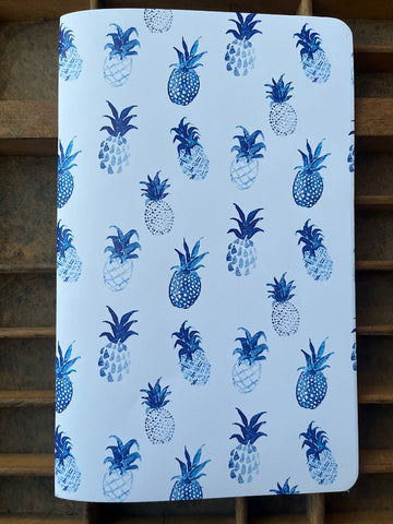Blue Pineapple Large Notebook