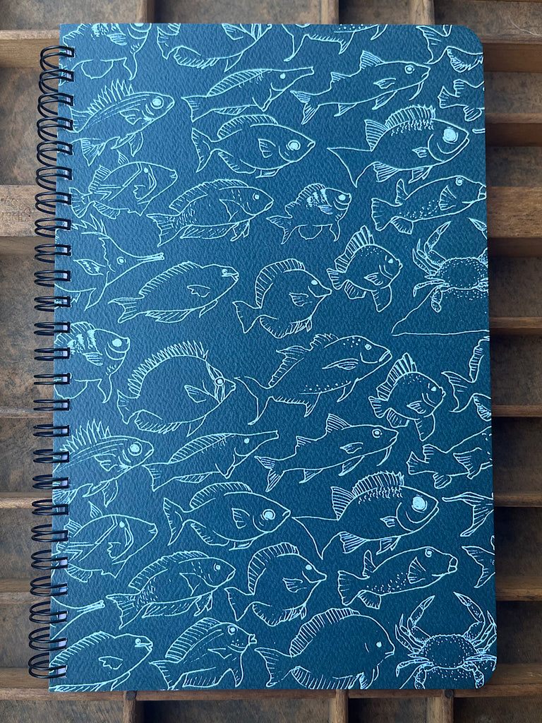 Reef Fish Large Spiral Notebook