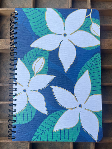 Stephanotis Large Spiral Notebook
