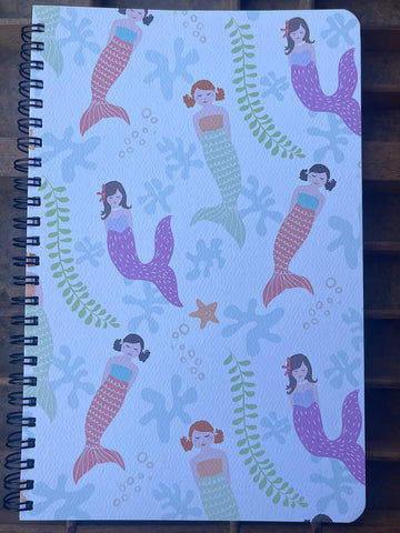 Mermaids Large Spiral Notebook