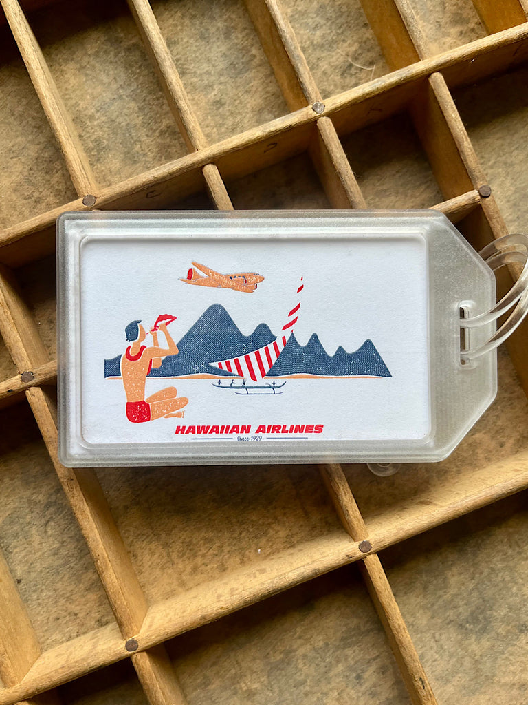 Hawaiian Air collab Vintage Luggage Tag
