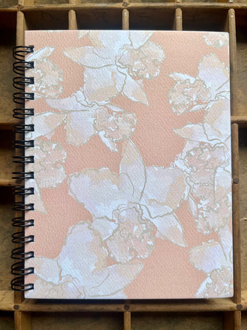 Soft Orchids Spiral Bound Notebook