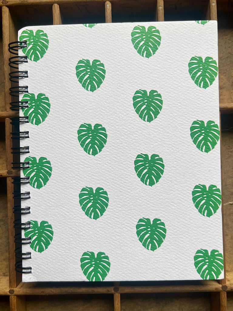 Monstera Spiral Bound Notebook