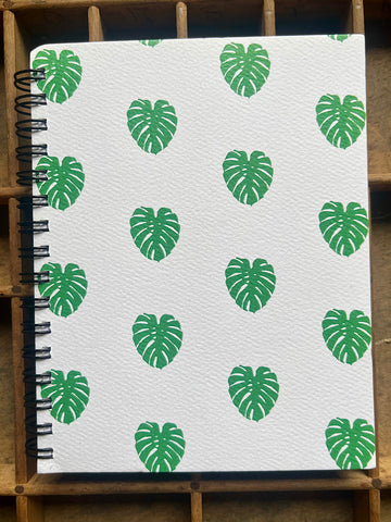 Monstera Spiral Bound Notebook