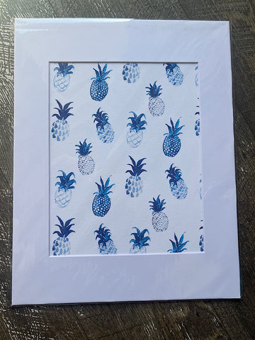 Watercolor Pineapple Art Print