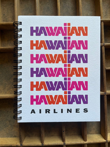 Hawaiian Air Collab Vintage Logo Small Spiral Notebook
