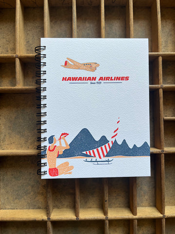 Hawaiian Air Collab Vintage Small Spiral Notebook