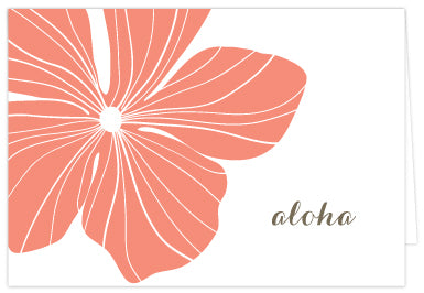 Hibiscus Folded Note Cards