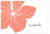 Hibiscus Folded Note Cards - Single or Set of 6