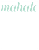 Mahalo Letterpress Note Cards - Set of 6