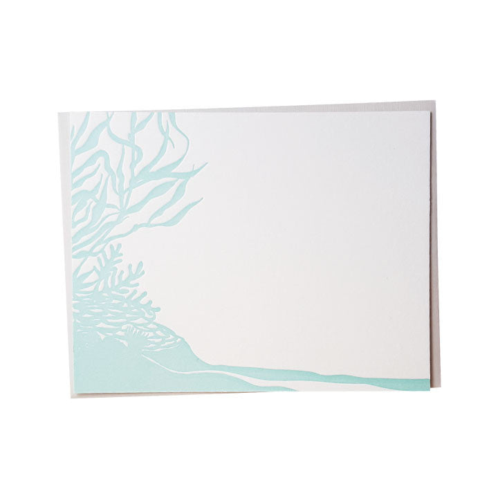 Reef Silhouette Letterpress Note Cards