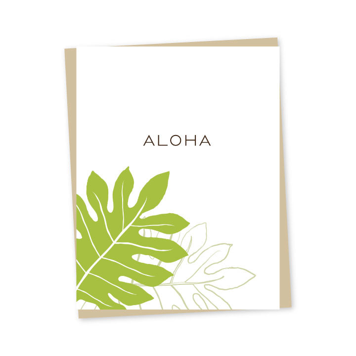 'Ulu Aloha Folded Note Cards - Single or Set of 6