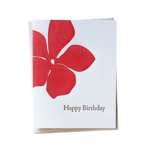 Hibiscus Birthday Card