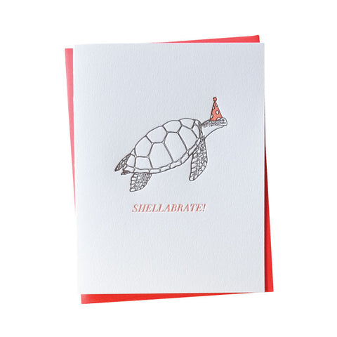 Shellabrate Turtle Birthday Card