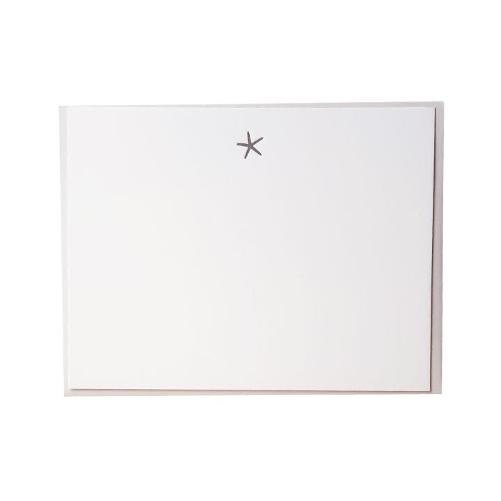 Starfish Letterpress Note Cards
