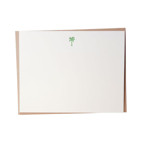 Palm Letterpress Note Cards - Set of 6