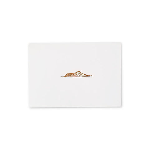 Gold Foil Diamond Head Note Card