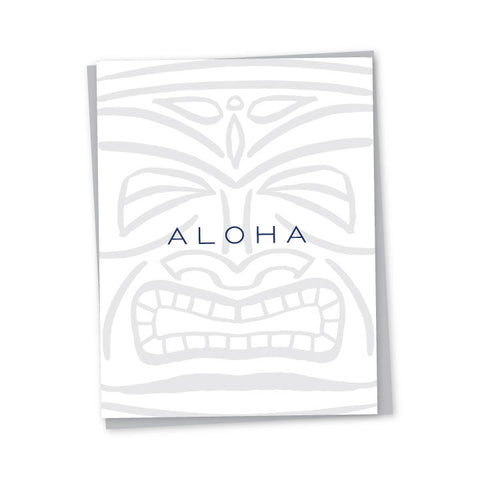Tiki Aloha Letterpress Card