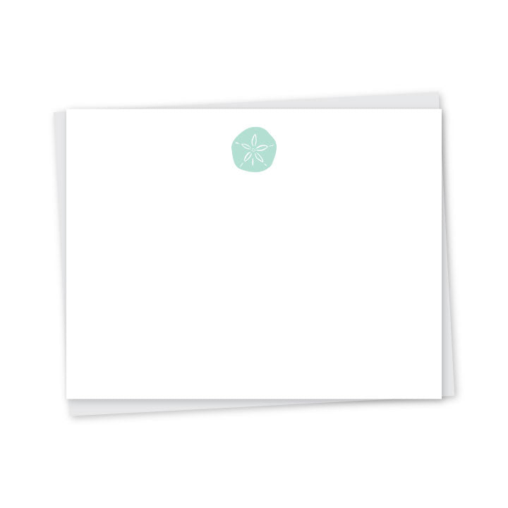 Sand Dollar Letterpress Note Cards - set of 6