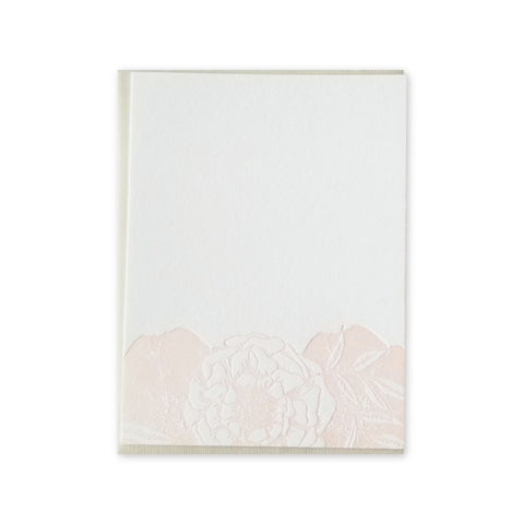 Floral Blush Letterpress Note Cards