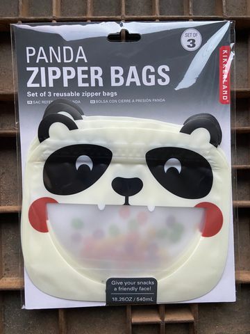 Panda Reusable Bags - set of 3