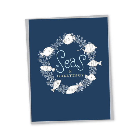 Seas & Greetings Reef Fish Folded Note Cards - Set of 6