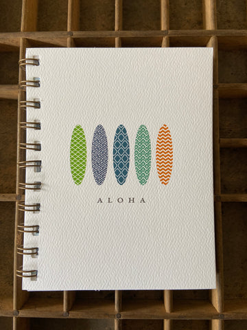 Aloha Surf Spiral Bound Notebook