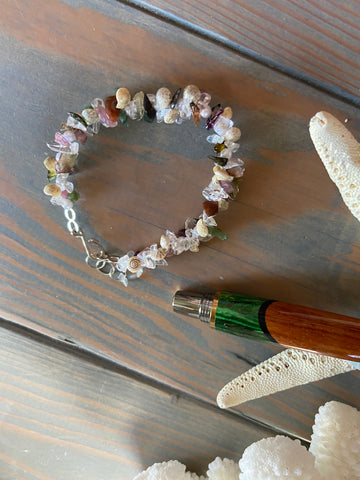 Glass & Shell Bracelet