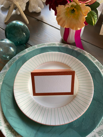 Copper pattern Place Cards
