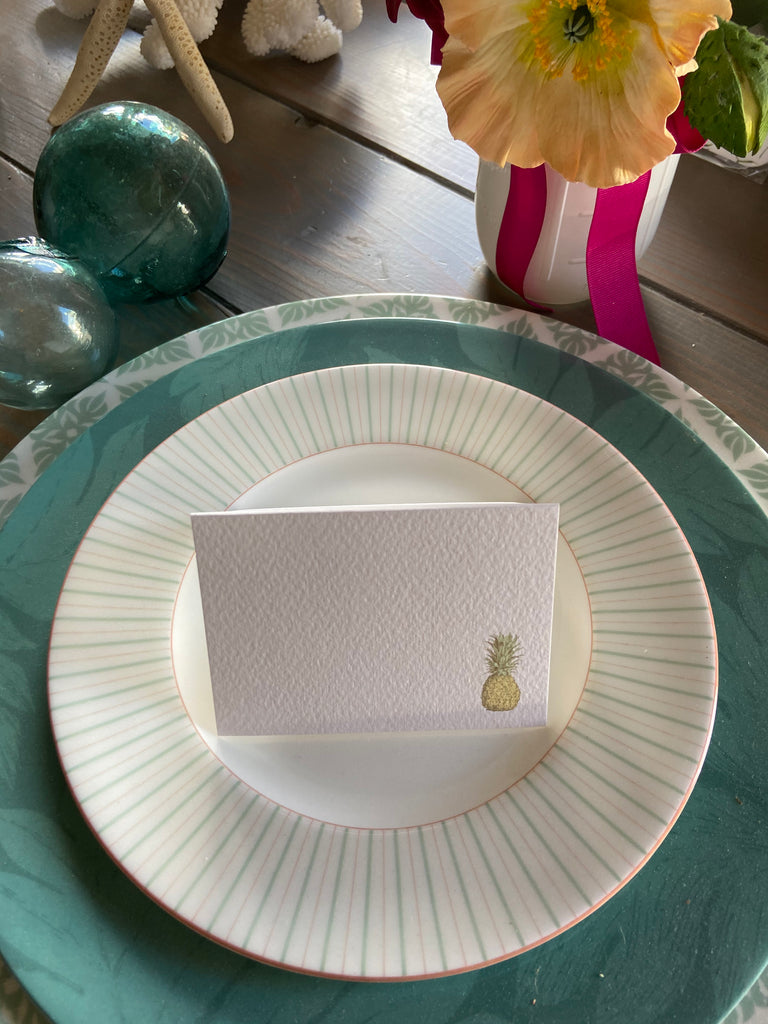 Pineapple print Place Cards