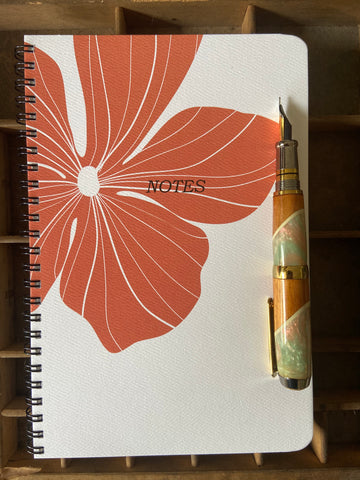 Hibiscus Large Spiral Notebook