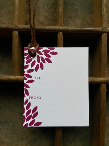 Fuschia Gift Tag