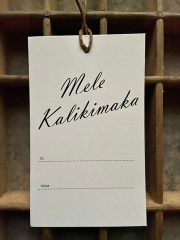 Mele Kalikimaka Gift Tag