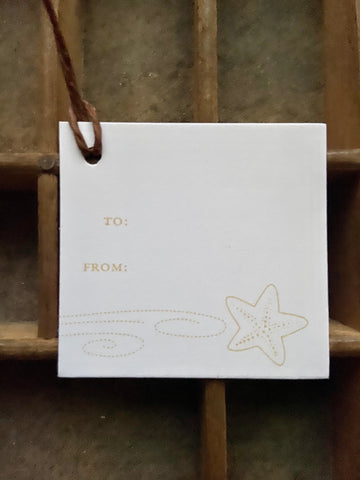 Starfish Gift Tag