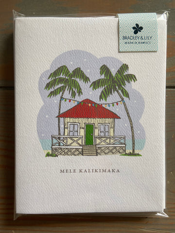 Mele Kalikimaka Hale Cards