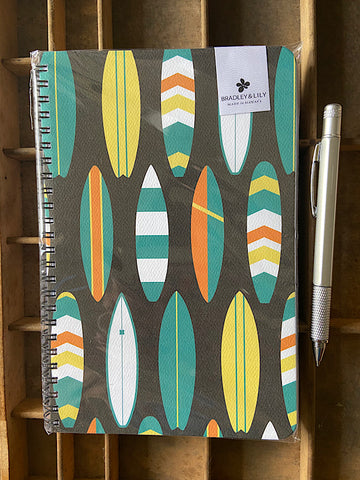 Bold Surf Large Spiral Notebook