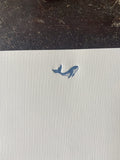 Whale Letterpress Monarch Stationery Set