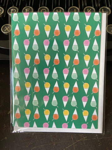 Shave Ice Folded Note Cards