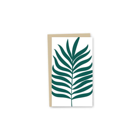 Palm Letterpress Mini-Card