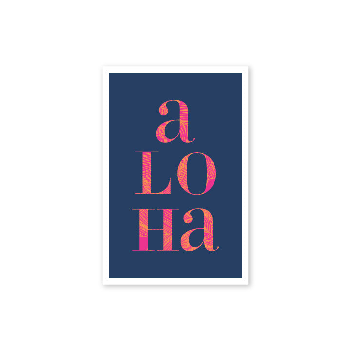 Stacked Aloha Postcard