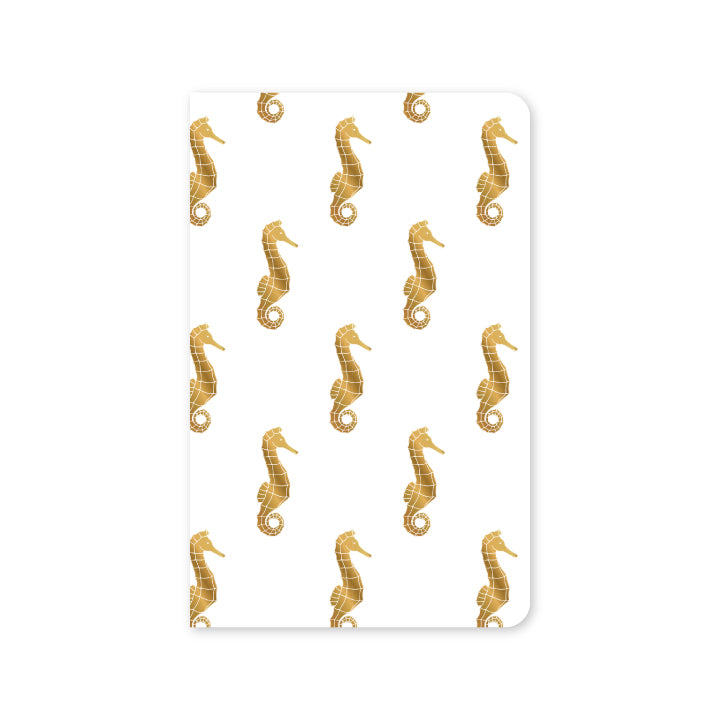 Foil Seahorse Mini Notebook